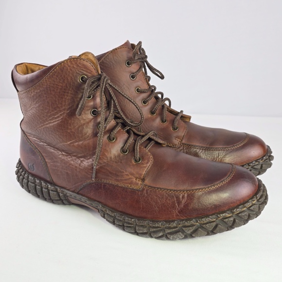 Born Nigel All-Terrain Hiker Boots – Men's 12 – Distressed Brown Leather M1286 - Picture 3 of 11